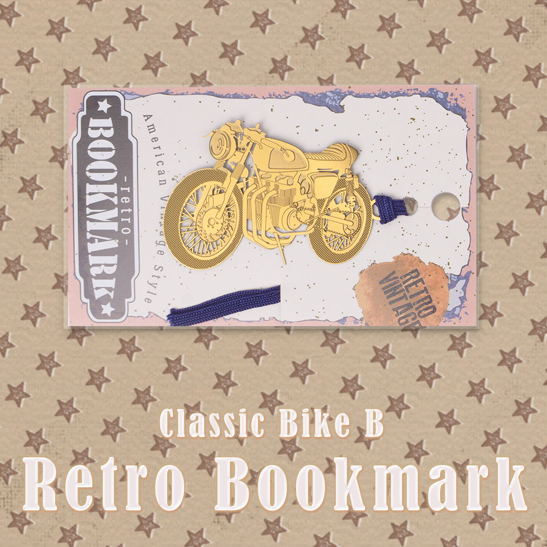 レトロブックマーク「クラシックバイクB(G)」