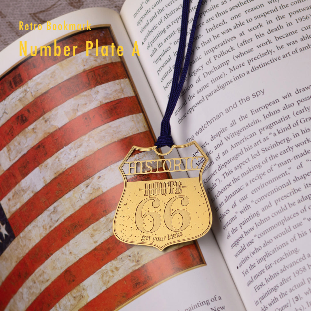 レトロブックマーク「ナンバープレートA(G)」