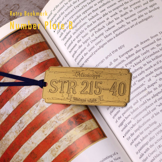 レトロブックマーク「ナンバープレートB(G) 」