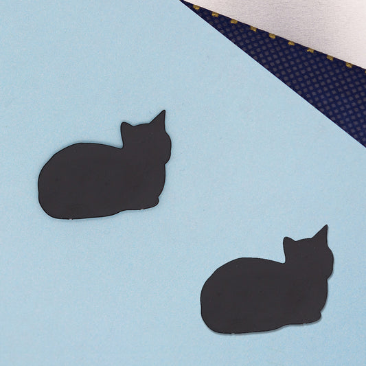 シルエットマグネット「箱座り猫」
