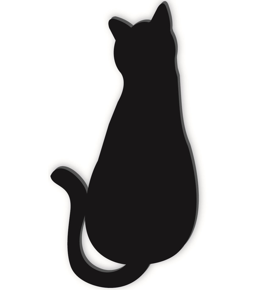 シルエットマグネット「後ろ向き猫」