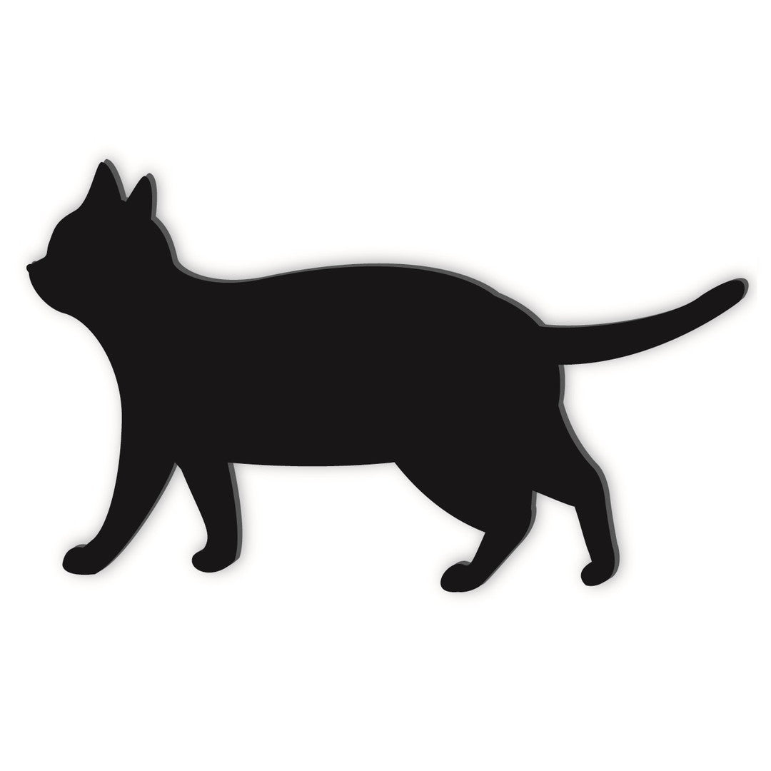 シルエットマグネット「散歩猫」