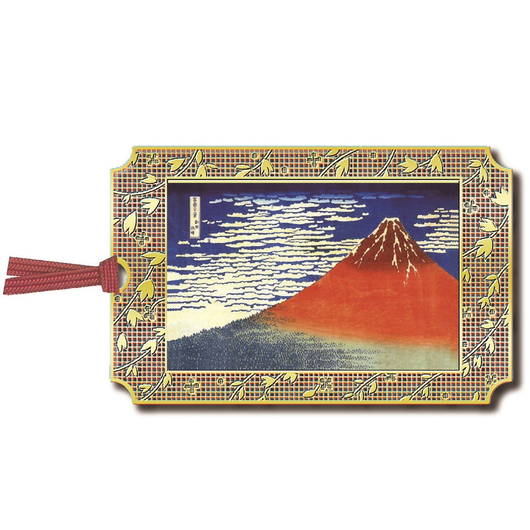 浮世絵しおり「北斎 凱風快晴(赤富士)」