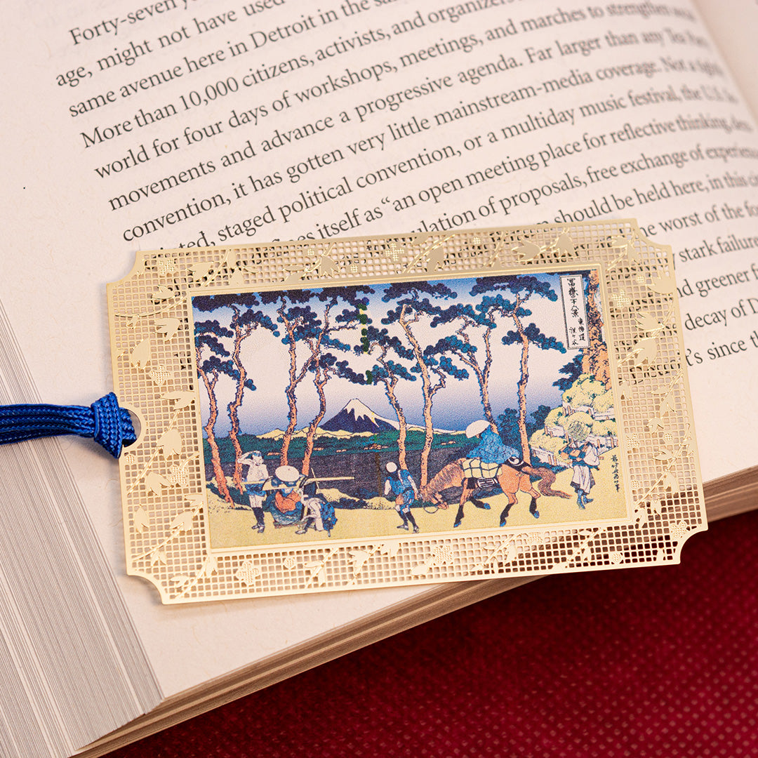 浮世絵しおり「北斎 保土ヶ谷」