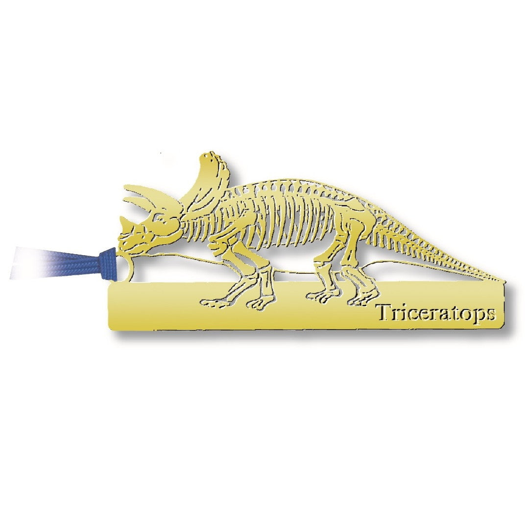 金のしおり「トリケラトプス」