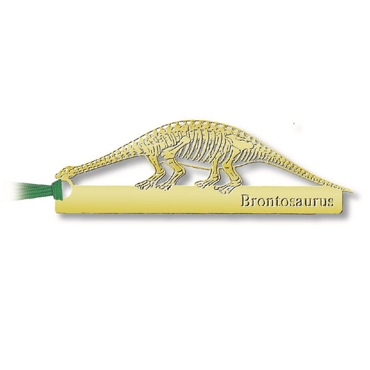 金のしおり「ブロントサウルス」