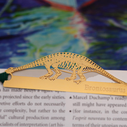 金のしおり「ブロントサウルス」