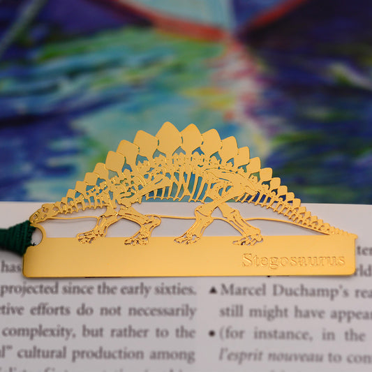 金のしおり「ステゴサウルス」