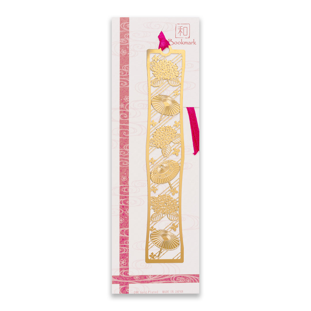 和ブックマーク「紫陽花と和傘」