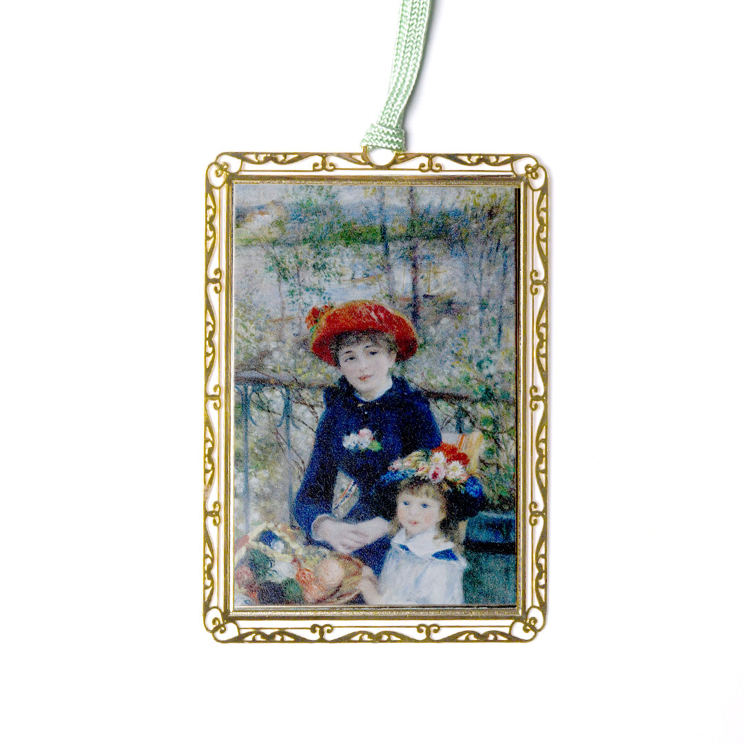 デザインブックマーク 絵画デザイン「二人の姉妹（テラスにて）」