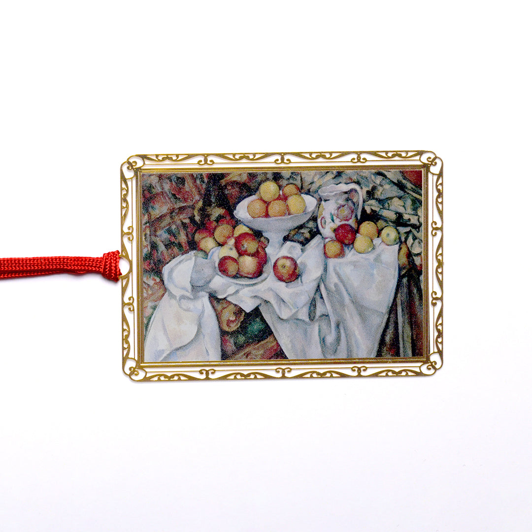 デザインブックマーク 絵画デザイン「リンゴとオレンジのある静物画」