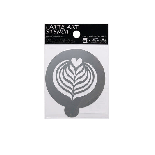 ラテアートステンシル「heart leaf」