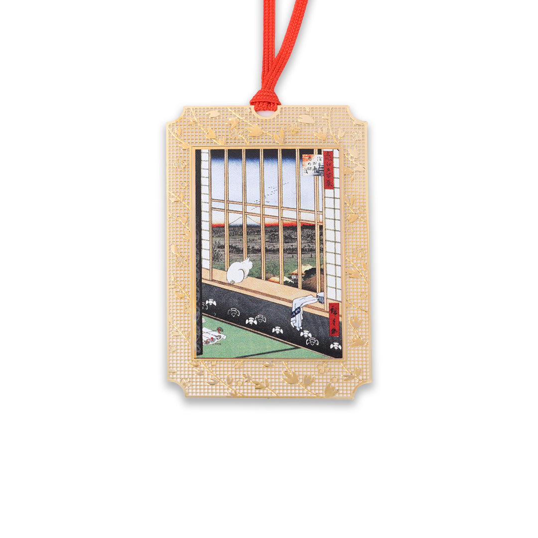 浮世絵ブックマーク「浅草田甫酉の町詣」