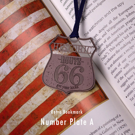 レトロブックマーク「ナンバープレートA(B)」