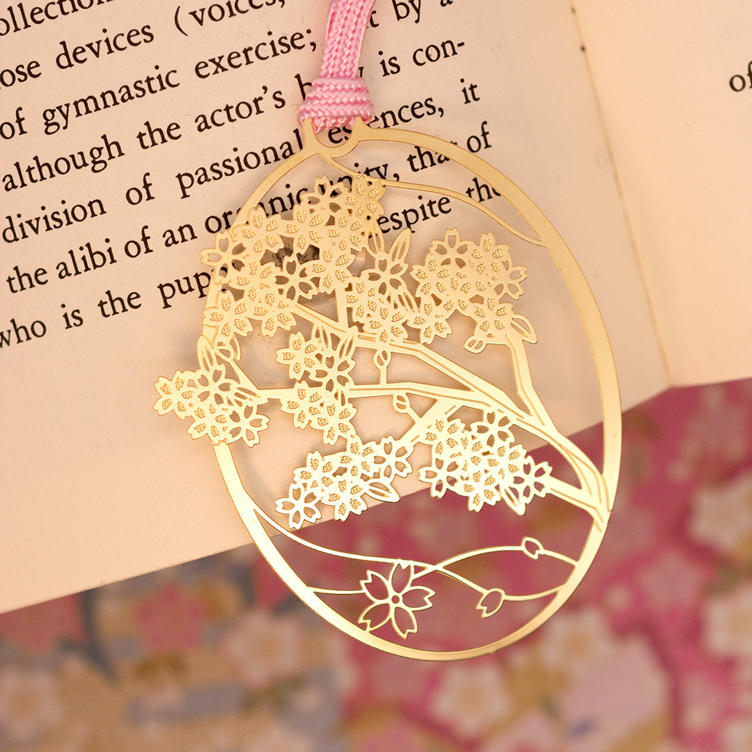 金のしおり「桜G」 – iware - 磐余（いわれ）メタルクラフトと奈良の工芸品