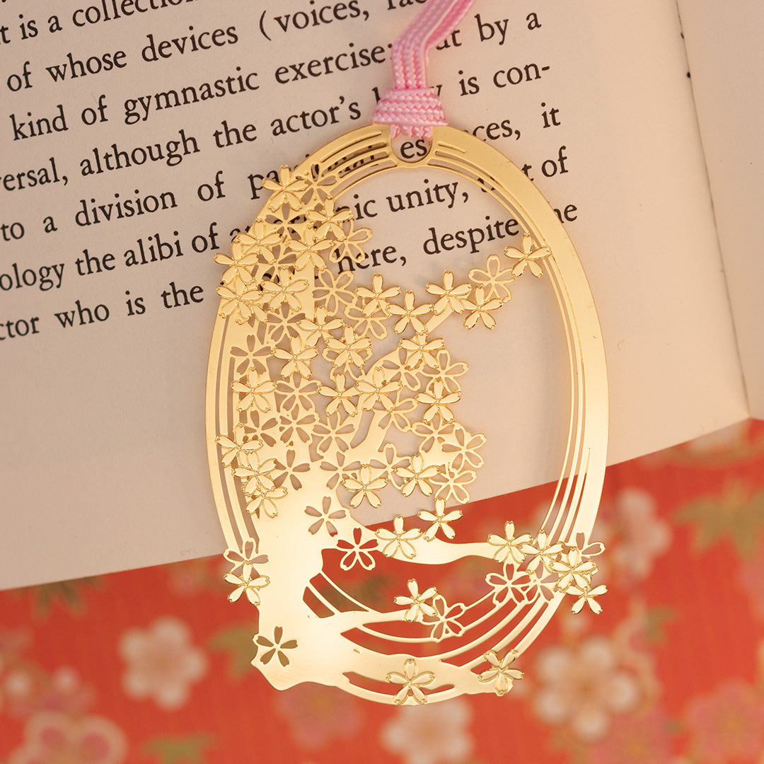 金のしおり「桜L」 – iware - 磐余（いわれ）メタルクラフトと奈良の工芸品